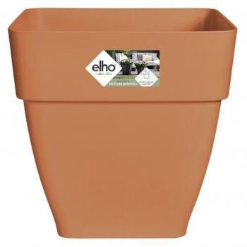Maceta Elho Cuadrada de Plástico Marrón Ø 36 cm Moderna