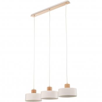Lámpara colgante Tako 3 luces blanca EMIBIG LIGHTING