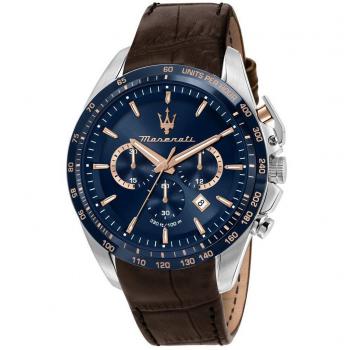Reloj de Hombre Maserati Traguardo Edición Limitada, Cronógrafo de Cuarzo, Esfera Azul, 100M R8871612037