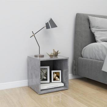 Soporte para TV de madera multicapa gris hormigón 37x35x37 cm