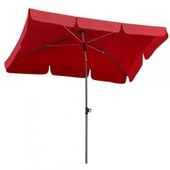 Parasol Schneider Locarno, Rojo, Aprox. 180 x 120 cm, 4 Piezas, Rectangular