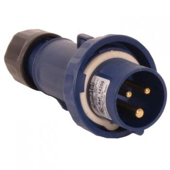 Clavija aérea 2P+T 16A 230V IP67 Famatel 14200 (Embalaje de 10 unidades)