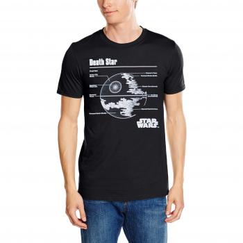 STAR WARS Death Star Camiseta, Negro