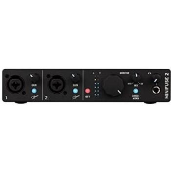 Arturia MiniFuse 2 Interfaz de Audio y MIDI USB Compacta en Color Negro