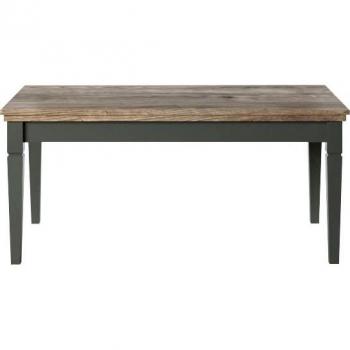 Mesa de centro estratificada verde beige Austin R108, Aglomerado laminado Lefkas roble, dimensiones 110 x 60 x 49.8 cm