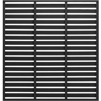 vidaXL WPC Fence Panel 180x180 cm Black