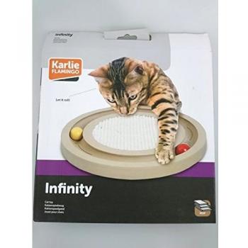 Rascador Interactivo para Gatos Flamingo Infinity 29x29x2,5 cm Natural