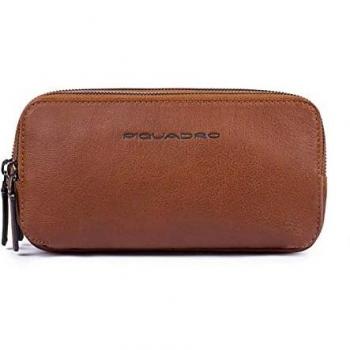 Piquadro Brown Leather Men's Pouch AC2141B3-CU