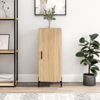 Aparador de Madera de Ingeniería 34,5x34x90 cm - Mueble de Almacenaje para Salón, Buffet, Armario Auxiliar y Armario de Almacenamiento en color Marrón Roble Sonoma