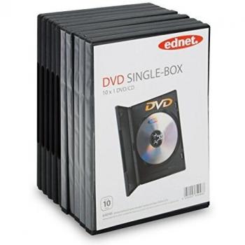 Estuche de DVD Standard Negro Grueso - Pack de 10 Unidades