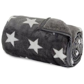 Babybay 500714 - Cuddle Blanket, Dark Grey Stars White, 350 g, unisex