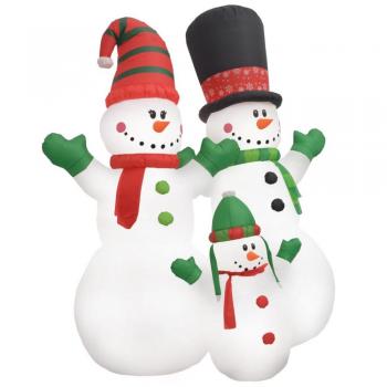 Muñecos de Nieve Inflables Navidad LED IP44 240 cm