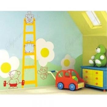 Custom PopDecals - Piggy Pals - hermoso árbol etiquetas de la pared para niños de papel pintado murales habitaciones globalpowder adolescente wallkraft pegatinas decoración infantil guardería dodoskinz