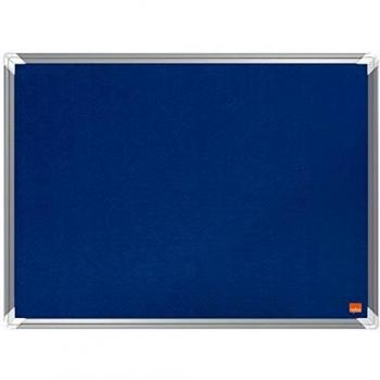Tablero de anuncios de fieltro azul Premium Plus 600x450mm Nobo