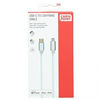 Cable USB-C a Lightning 1 metro Carpoint 0517083