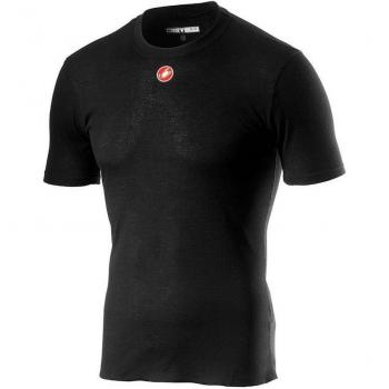 Camiseta Térmica Castelli Flanders Warm Negra Adulto