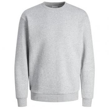 Jack & Jones Bradley Crew Neck Sweatshirt - Light Grey Melange - Men's Size XXL