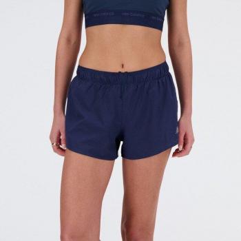 New Balance - Short de mujer 3' RC Seamless azul marino S