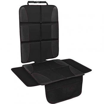 AOKBON Protector de Asiento para niños Asiento de Coche Seguro con Organizador Bolsillos para Bebé Protección Impermeable Limpieza Facil contra Daños/Polvos/Líquidos