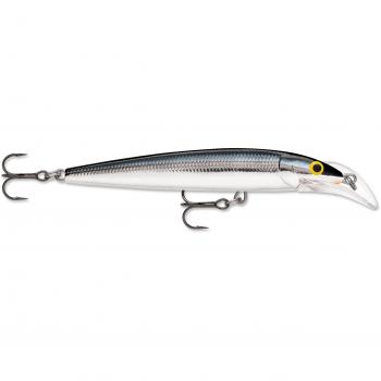 Rapala Scatter Rap Deep Husky Jerk-Material Cuerpo de Balsa-Señuelo Pesca De Arrastre de Agua Dulce, Unisex-Adult, Silver, 10cm/10g