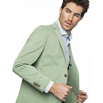 Scotta 1985 - Americana Blazer Sarga Kaki Verde, Algodón Calidad, Estilo Sport para Hombre
