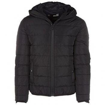 Love Moschino cazadoras chaqueta de hombre plumíferos chapucha nuevo negro EU 48