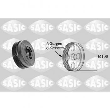 Polea de cigüeñal SASIC 2156082, tipo: polea de correa, características: compatible con vehículos específicos, fabricada por SASIC, número de referencia 2156082