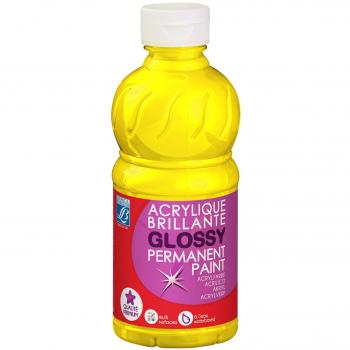 L&B Pintura acrílica, Color Amarillo, 250 ML