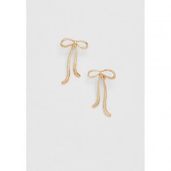 Gold Bow Earrings OS