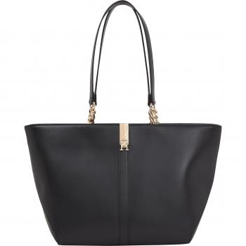 Tommy Hilfiger Black Tote Bag for Women - Size: ONE SIZE, with Zip Closure