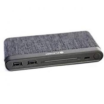 PLATINET POWERBANK 10000 POLYMERO 2USB 2.1A TELA G