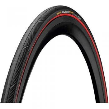 Continental Neumático Carretera 700 x 25 Ultra sport3 Negro-Rojo 180tpi TS