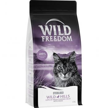 Wild Freedom Adult Wild Hills Sterilised Duck Dry Cat Food - 2kg