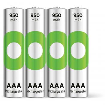 Baterías Recargables GP ReCyko Micro AAA NiMH 950 mAh 1.2 V Paquete de 4 Unidades