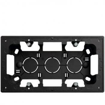 Caja de Superficie SIMON 270 Negra Mate con 2 Elementos
