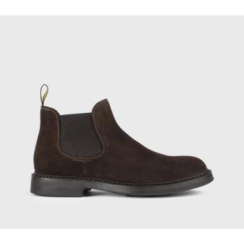 Brown Suede Chelsea Boots for Men, Size 9 US (Doucal's Polacchino)