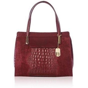 Federica Bassi Bolso asa de mano  Rojo Oscuro Única