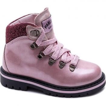 Botas Niña Pablosky de Piel Rosa con Cordones