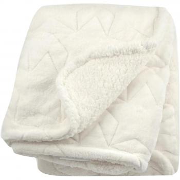 Manta Pirulos Bordada Star de 80 x 110 Blanca