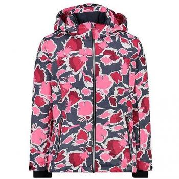 CMP Chaqueta Snaps Hood 39w2085 Multicolor con capucha y broches, Titanio-Brillo, 128
