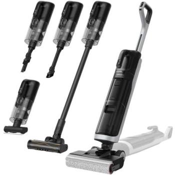 Aspirador Laveur Dreame H14 Dual 5-en-1, Potencia de Succión 18 kPa, Hasta 75 Minutos de Autonomía, Limpieza a 60°C, Secado Rápido en