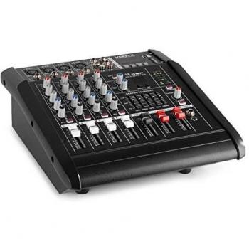 VONYX AM5A Mezclador de 5 canales con amplificador DSP/BT/SD/USB/MP3