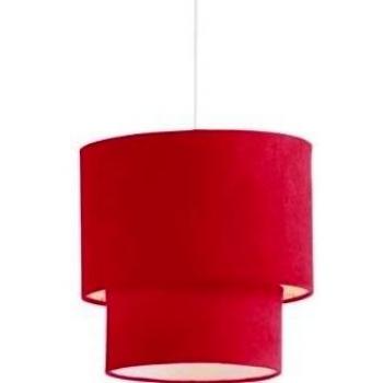 2 Tier Suede techo Shade - rojo.
