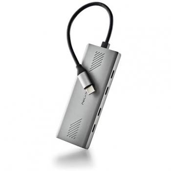 Hub USB Tipo-C NGS Wonder4-C, Adaptador Multipuerto USB-C 4 en 1 con 4 Puertos USB 3.0, Alta Velocidad de 5 Gbps, Compatible con PC, Mac y Tablet,
