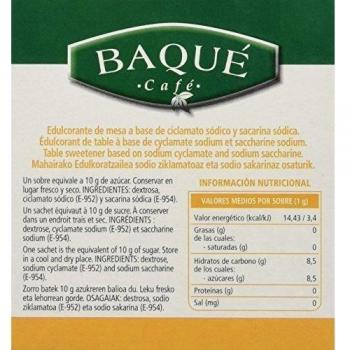 Cafés Baqué Edulcorante de Mesa - 60 Sobres