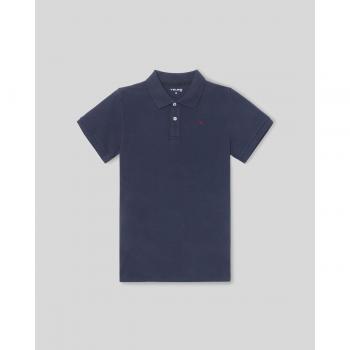 Silbon - Polo de niño en azul marino con diseño clásico y detalle de miniraqueta