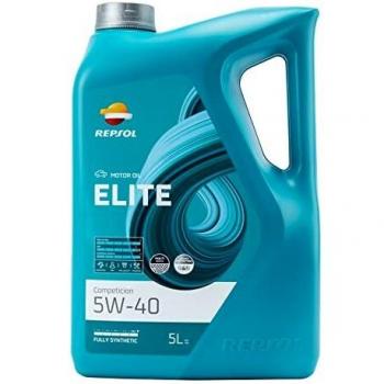 Repsol Elite Competición 5W40 Aceite de Motor Sintético 5 Litros A3/B3, A3/B4