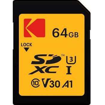 Tarjeta de Memoria Kodak SDXC 64GB Clase 10 U3 UHS-I
