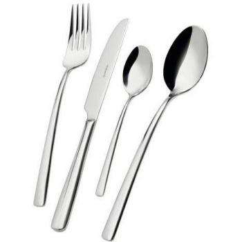 Set de Cubertería Metropolis 24 Piezas Acero Inoxidable Casa Bugatti