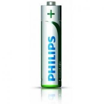 Batería Philips LongLife AAA 1,5V Pack de 4 unidades